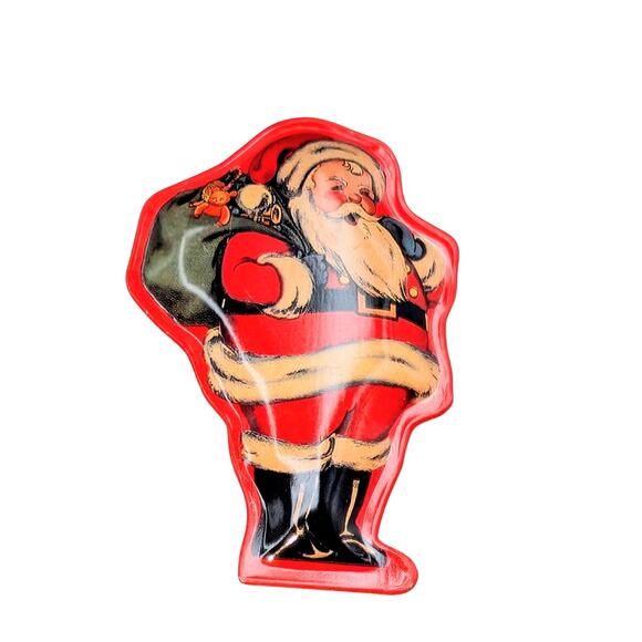 Vintage Hallmark Metal Old-Fashioned Christmas Holiday  Santa 2.75" Pin - Picture 4 of 4